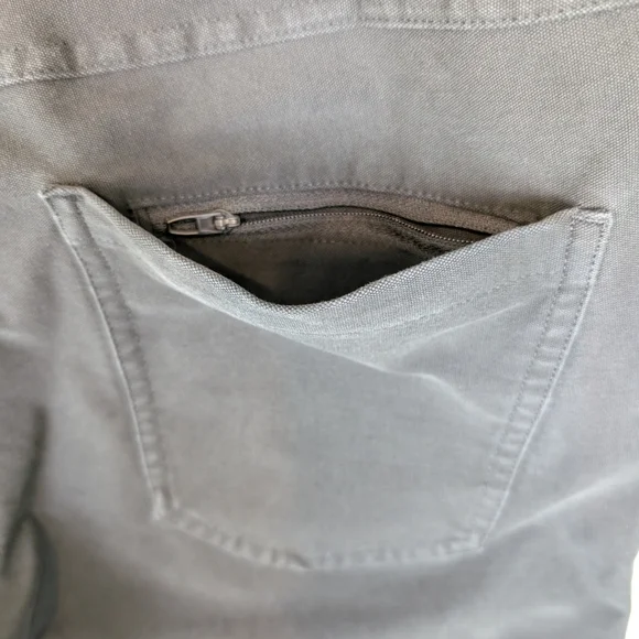 Lululemon ABC Utilitech Pants Mens 32 Black Stretch Canvas M5ABPS FITS LIKE SLIM - Picture 9 of 10